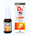 Купить витамин д3+к2 форте, жидкость флакон с дозатором, 15мл в Семенове