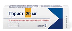 Купить париет, таблетки, покрытые кишечнорастворимой оболочкой 20мг, 14 шт в Семенове