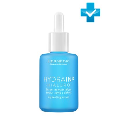 Купить dermedic hydrain3 (дермедик) увлажняющая сыворотка для лица, шеи и декольте 30 г в Семенове