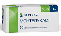 Купить монтелукаст, таблетки жевательные, для детей 4мг 30шт в Семенове