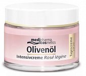 Купить медифарма косметик (medipharma cosmetics) olivenol крем для лица дневной интенсивный роза легкий, 50мл lsf-20 в Семенове