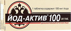 Купить йод-актив 100мкг, таблетки 30 шт бад в Семенове