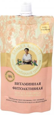 Купить банька агафьи маска для лица витаминная фитоактивная на соке таежных ягод, 100 мл в Семенове