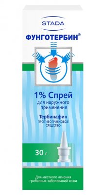 Купить фунготербин, спрей 30мл (нижфарм оао, россия) в Семенове