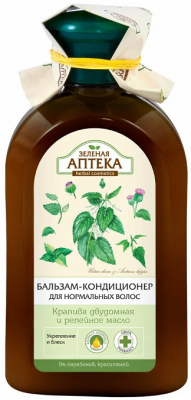 Купить зеленая аптека бальзам-кондиционер для волос крапива, репейное масло, 300мл в Семенове