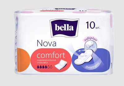 Купить bella (белла) прокладки nova comfort белая линия 10 шт в Семенове