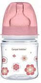 Купить canpol (канпол) бутылочка пластиковая easystart newborn антиколиковая с широким горлом с рождения, 120 мл розовая в Семенове