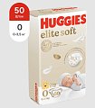 Купить huggies (хаггис) подгузники elitesoft 0+, до 3,5кг 50 шт в Семенове