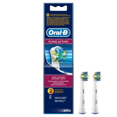 Купить oral-b (орал-би) насадки для электрических зубных щеток, floss action eb25 2 шт в Семенове