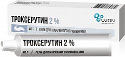 Купить троксерутин, гель для наружного применения 2%, 40г в Семенове