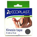 Ecoplast лента фиксирующая Кензио Тейп 5см х 5м черный