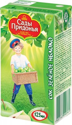 Купить сады придонья сок, зеленое яблоко 125мл (сады придонья апк, россия) в Семенове
