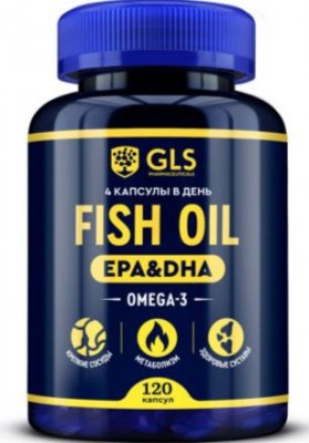 Купить gls (глс) омега-3 fish oil, капсулы массой 720мг, 120 шт бад в Семенове