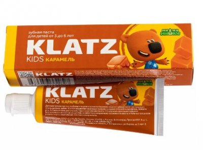 Купить klatz (клатц) зубная паста мимимишки для детей 3-6лет карамель, 40мл в Семенове