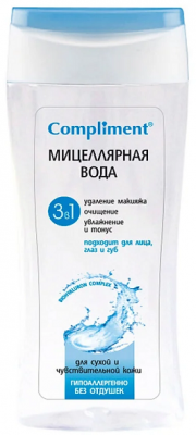 Купить compliment (комплимент) мицеллярная вода 3в1, 200мл в Семенове