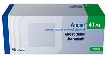 Купить аторис, таблетки, покрытые пленочной оболочкой 40мг, 90 шт в Семенове