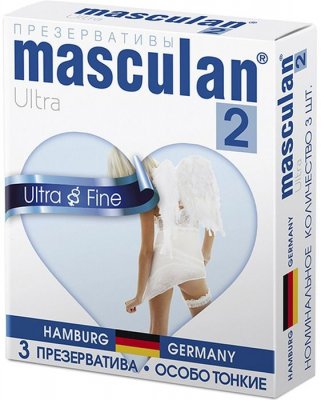 Купить masculan-2 (маскулан) презервативы ультра особо тонкие прозрачные с обильной смазкой 3шт в Семенове