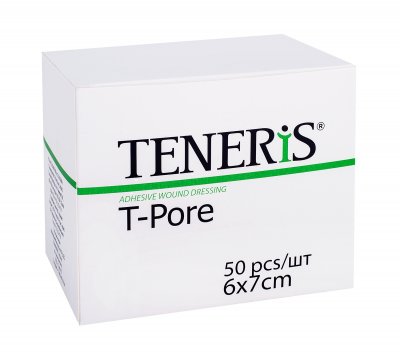 Купить teneris t-pore (тенерис) пластырь нетканный гипоаллергенный 6х7см, 50 шт в Семенове