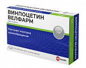 Купить винпоцетин-велфарм, таблетки 5мг, 50 шт в Семенове