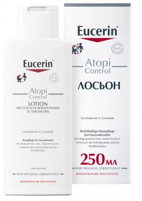 Купить eucerin atopicontrol (эуцерин) лосьон для тела для взрослых, детей и младенцев 250 мл в Семенове