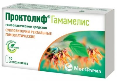 Купить проктолиф гамамелис, суппозитории ректальные гомеопатические, 10 шт в Семенове