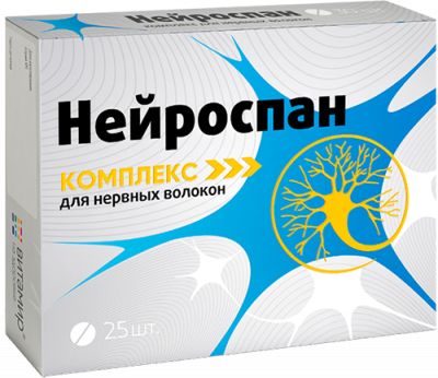Купить нейроспан комплекс для нервных волокон, таблетки 190мг, 25 шт бад в Семенове