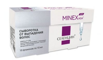 Купить селенцин minexaga, сыворотка от выпадения волос, флакон 10мл, 10 шт в Семенове