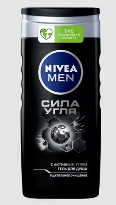 Купить nivea (нивея) для мужчин гель для душа сила угля, 250мл в Семенове