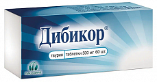 Купить дибикор, таблетки 500мг, 60 шт в Семенове