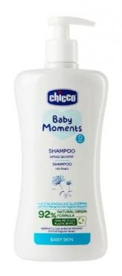 Купить chicco baby moments (чикко) шампунь без слез для новорожденных, 500мл в Семенове