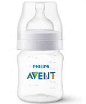 Купить avent (авент) бутылочка для кормления с рождения anti-colic с клапаном airfree 125 мл 1 шт (scy100/01) в Семенове