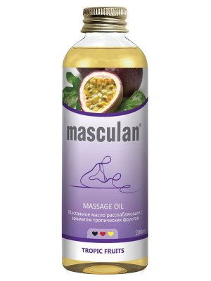 Купить masculan (маскулан) масло массажное расслабляющее тропические фрукты, 200мл в Семенове