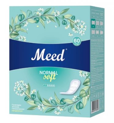 Купить meed normal soft (мид) прокладки ежедневные целлюлозные, 60 шт в Семенове