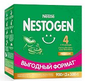 Купить nestle nestogen premium 4 (нестожен) сухая молочная смесь с 18 месяцев, 900г (3*300г) в Семенове