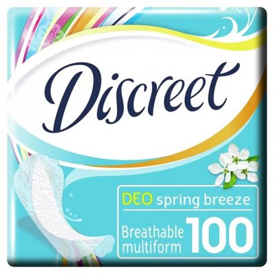 Купить discreet (дискрит) прокладки део весенний бриз 100шт в Семенове