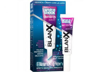 Купить бланкс (blanx) зубная паста white shock отбеливающий гелевый карандаш для зубов, 12мл в Семенове