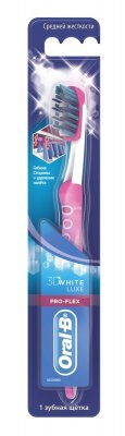 Купить oral-b (орал-би) зубная щетка 3d white luxe pro-flex 38 блеск, мягкая1 шт в Семенове