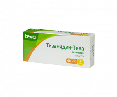 Купить тизанидин-тева, таблетки 4мг, 30шт в Семенове