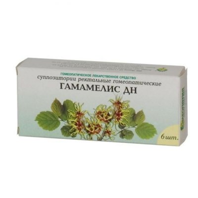 Купить гамамелис дн, суппозитории ректальные гомеопатические, 6 шт в Семенове