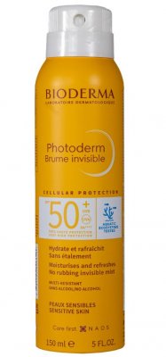 Купить bioderma photoderm (биодерма фотодерм) спрей-вуаль spf 50+ invisible, 150 мл в Семенове