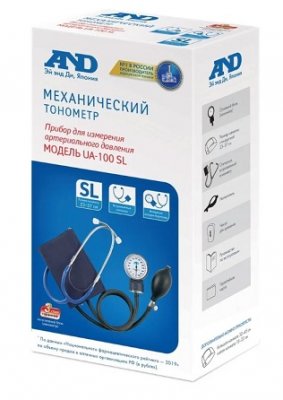 Купить тонометр механический a&d (эй энд ди) ua-100 sl, со встроенным фонендоскопом в Семенове