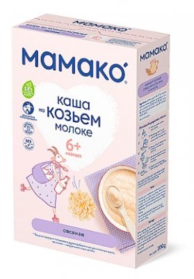 Купить мамако каша овсяная на козьем молоке с 6 месяцев, 200г в Семенове