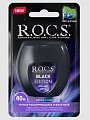 Рокс (R.O.C.S) зубная нить Black Edition расширяющая 40м