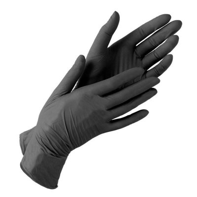 Купить перчатки manual bn117, смотр.нестер.нитрил. черные, р.s пар №50 в Семенове
