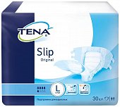 Купить tena slip оriginal (тена) подгузники для взрослых, размер l (обхват талии/бедра от 110см до 150см), 30 шт в Семенове