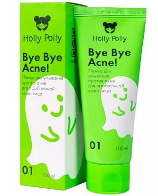 Купить holly polly (холли полли) bye bye acne! пенка для умывания против акне и воспалений, 100мл в Семенове