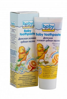 Купить babyline (бэбилайн) зубная паста для детей апельсин 2-10лет, 75мл в Семенове
