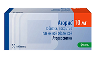 Купить аторис, таблетки, покрытые пленочной оболочкой 10мг, 30 шт в Семенове