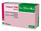 Купить телмиста трио, таблетки 5мг+12.5мг+80мг 28шт в Семенове