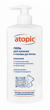 Атопик, гель для купания с головы до пяток 400мл